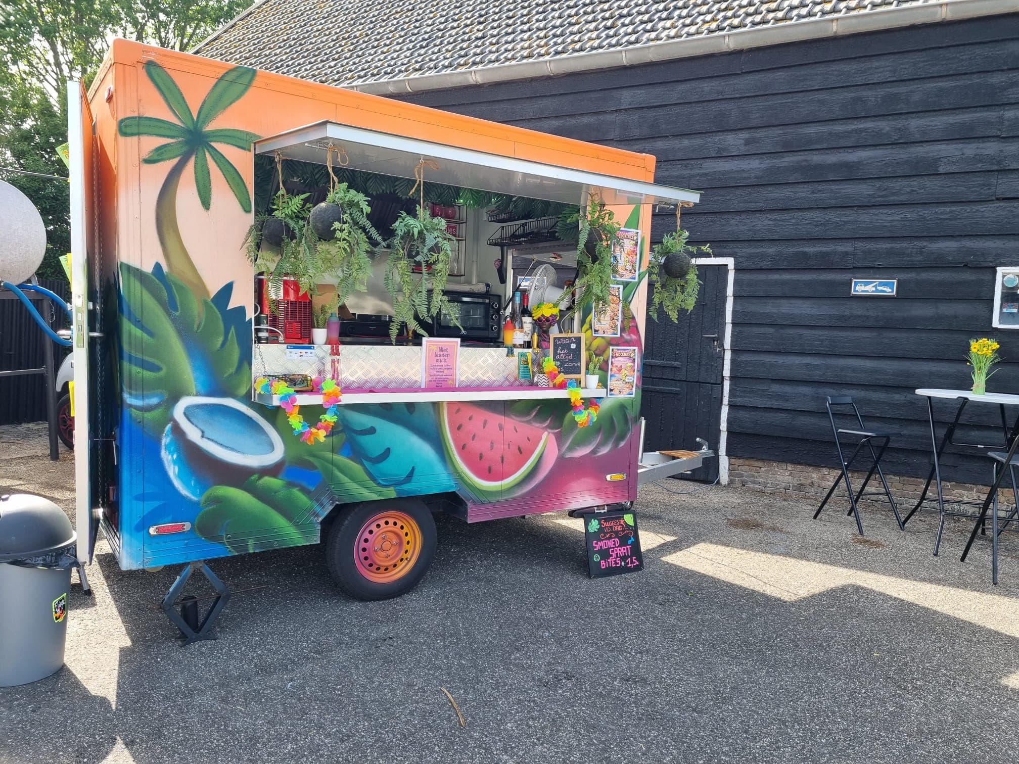 Djadja foodtruck op een event