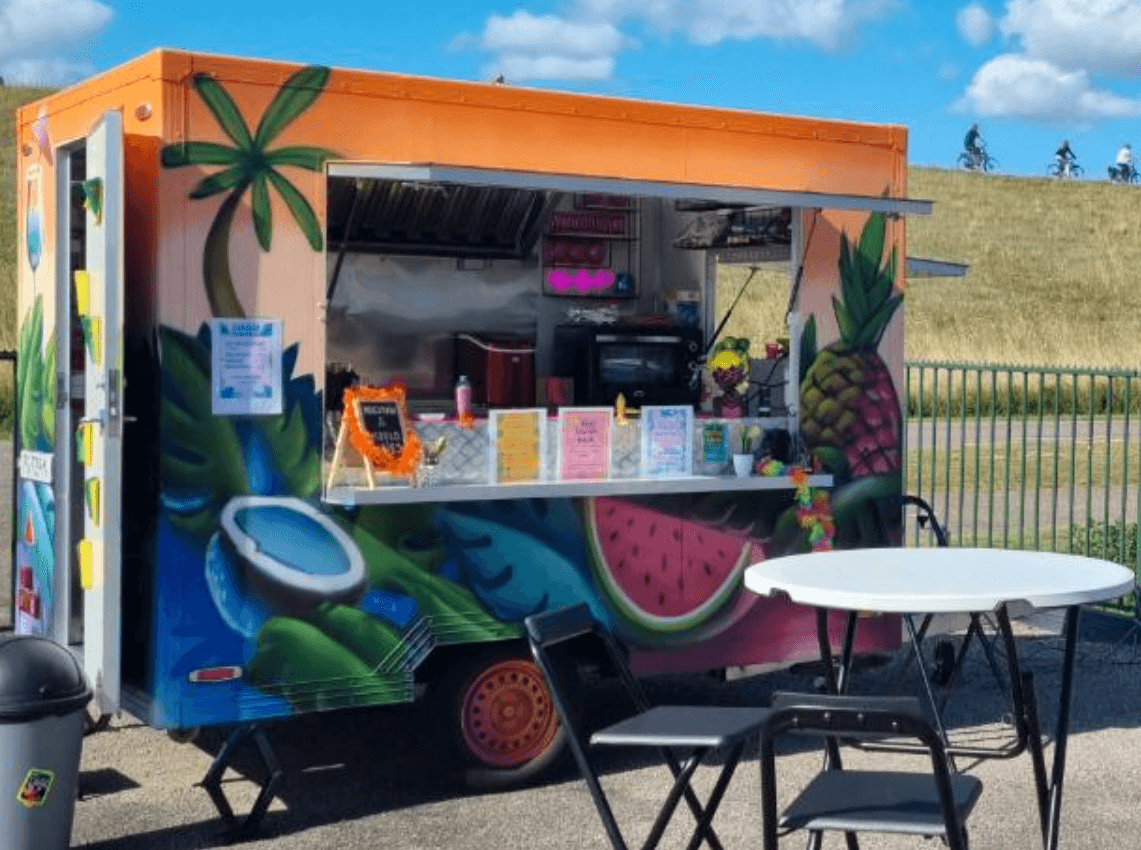 De Djadja foodtruck op een event